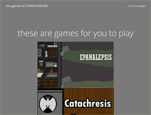 Tablet Screenshot of heylookatmygames.com